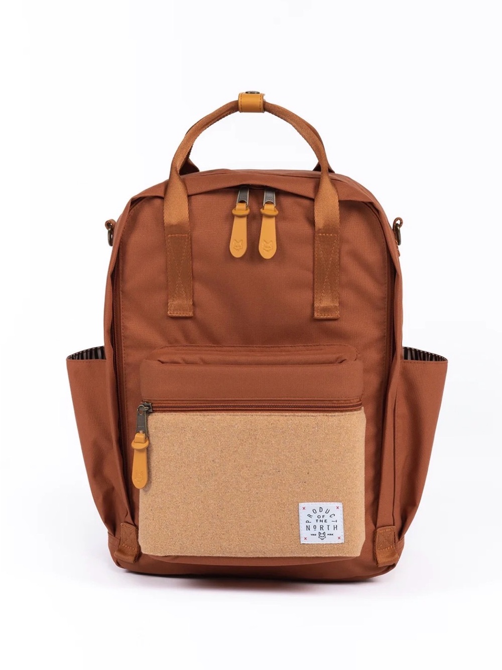 a Product of the North Elkin Sustainable Diaper Backpack in Hazelnut